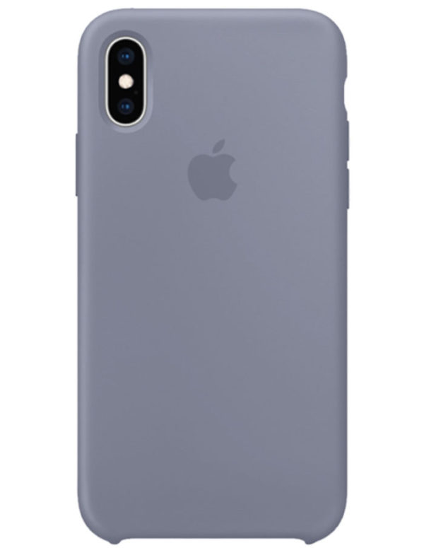 Чехол iPhone XS Max Silicone Case Lavender Gray (Оригинал)