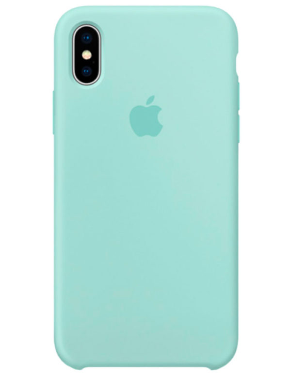 Чехол iPhone X Silicone Case Marine Green (Оригинал)
