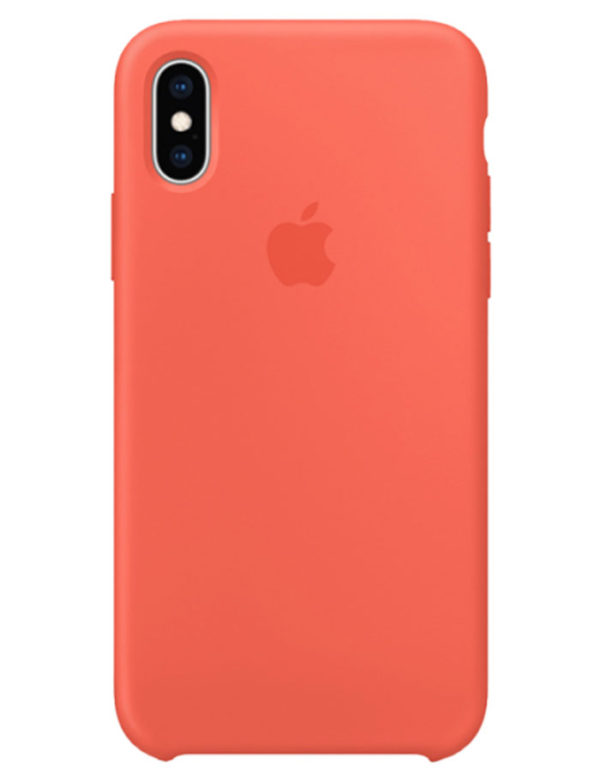 Чехол iPhone XS Max Silicone Case Nectarine (Оригинал)