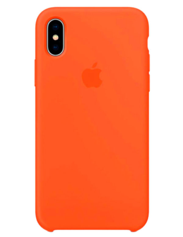 Чехол iPhone X Silicone Case Orange (Оригинал)