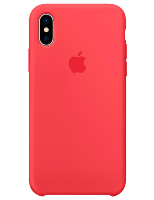 Чехол iPhone X Silicone Case Red Raspberry (Оригинал)