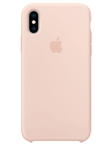 Чехол iPhone XS Silicone Case Sand Pink (Оригинал)