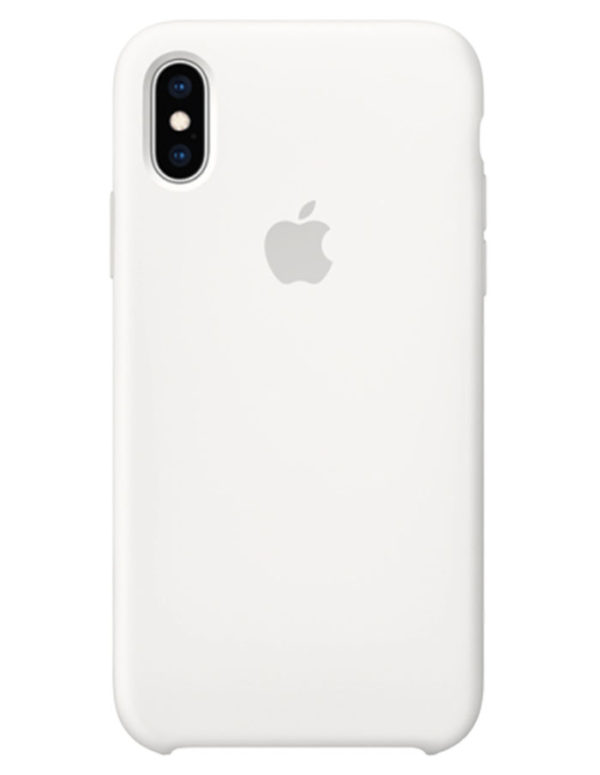Чехол iPhone XS Silicone Case White (Оригинал)